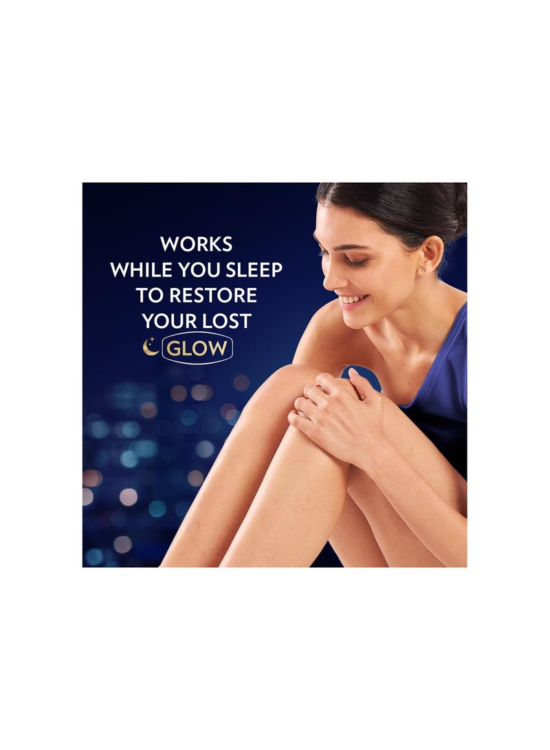 فازلين لوشن جلوتا هيا للتألق الليلي | للوجه والجسم | بشرة مشرقة وممتلئة | مرطب الجلوتاثيون والببتيد الأميني 200 مل - Image 3