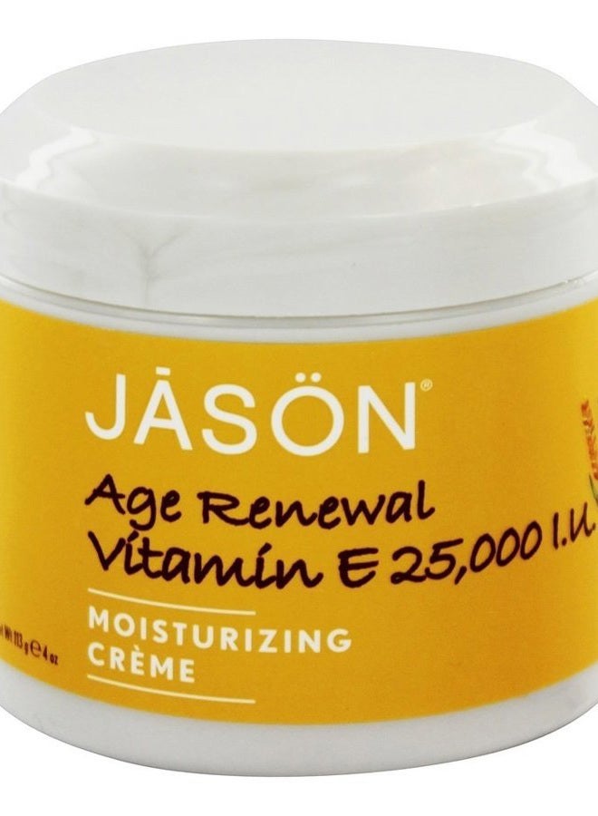 Jason Moisturizing Vitamin E Age Renewal Creme 4 oz (Pack of 3) - Image 1