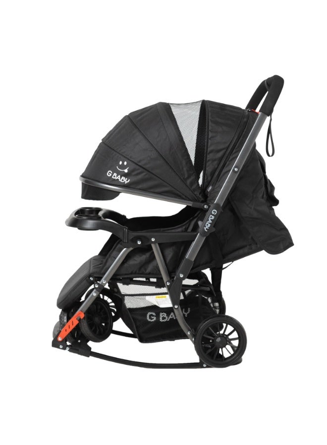 G Baby (G22) stroller baby/Kids Travel Stroller Reversible Handle, LIGHTWEIGHT, COMPACT DESIGN,Mosquito Net,Advanced Stroller with DETACHABLE FOOD TRAY - Image 2