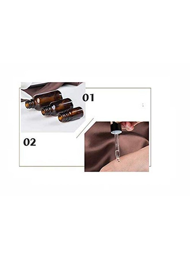 XINGZI 6Pcs 15Ml0.5Oz Amber Glass Empty Graduated Refillable Dropper Bottles With Rubber Head And Internal Dropper Essential Oil Containers Cosmetic Sample Vials Dispensers For Aromatherapy - Image 4