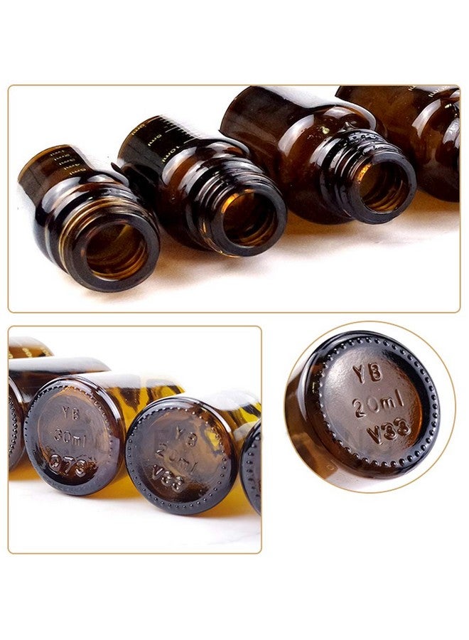 XINGZI 6Pcs 15Ml0.5Oz Amber Glass Empty Graduated Refillable Dropper Bottles With Rubber Head And Internal Dropper Essential Oil Containers Cosmetic Sample Vials Dispensers For Aromatherapy - Image 2