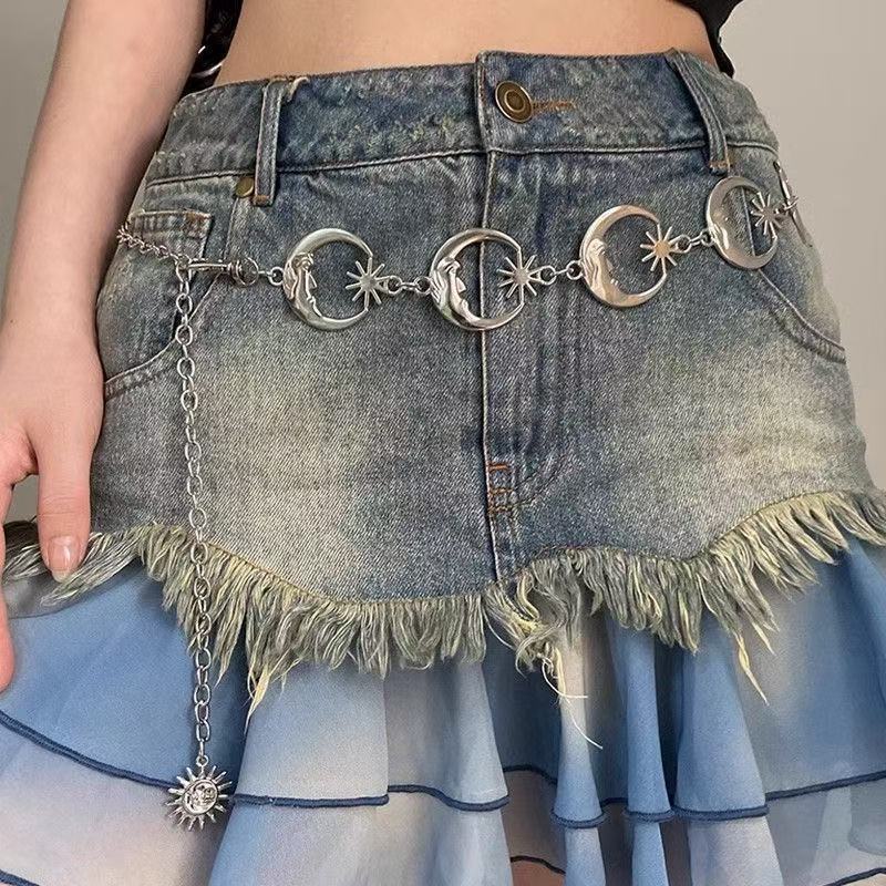 Y2K Dopamine Millennium Spice Girl Pink Star Belt Women'S Belt Sweet Cool Jeans With Personality All-Match - Image 5