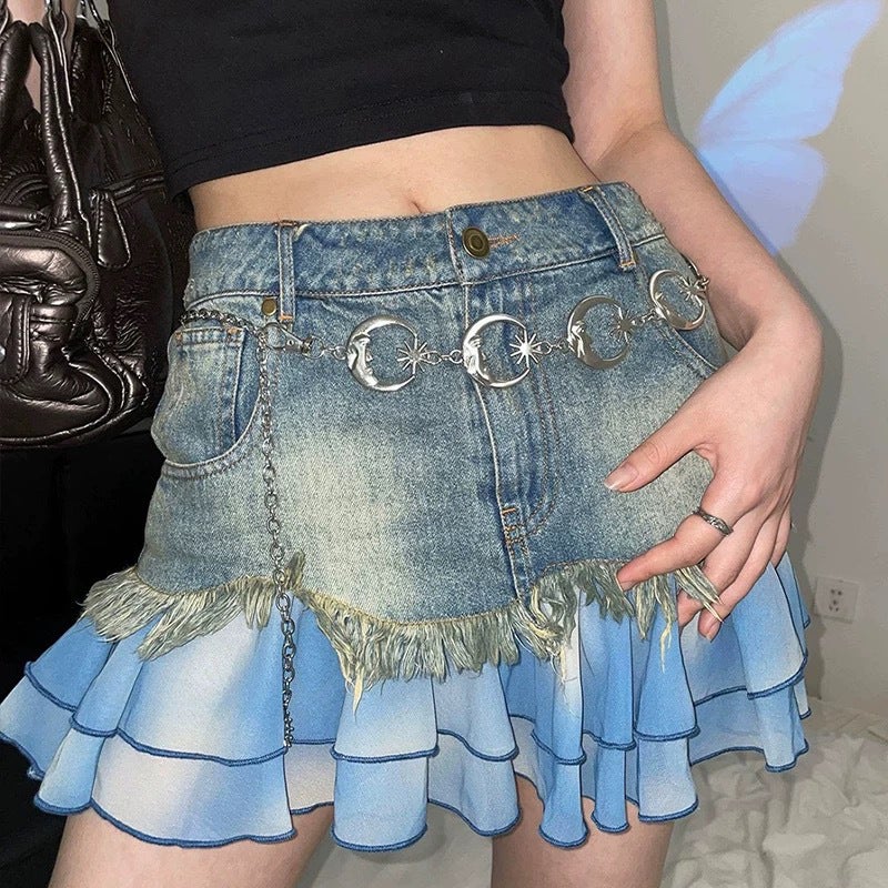 Y2K Dopamine Millennium Spice Girl Pink Star Belt Women'S Belt Sweet Cool Jeans With Personality All-Match - Image 2