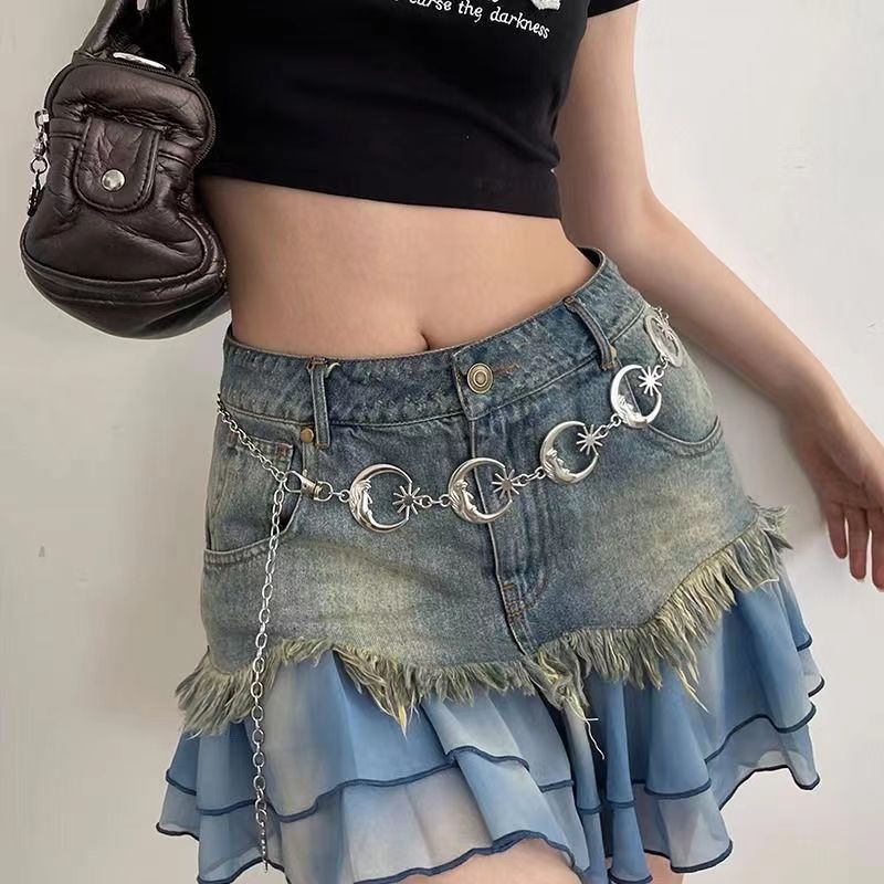 Y2K Dopamine Millennium Spice Girl Pink Star Belt Women'S Belt Sweet Cool Jeans With Personality All-Match - Image 4