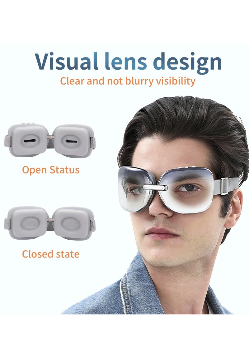 Excefore - Eye Massager,Heated Eye Mask Massager with Vision Window and Vibrate , Relax and Reduce Eye Strain Dark Circles Eye Bags Dry Eye， Improve Sleep - Image 1
