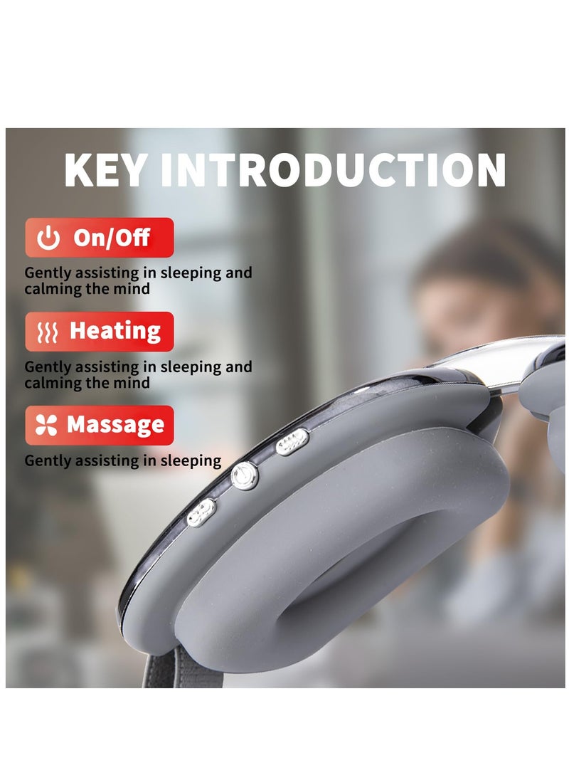 Excefore - Eye Massager,Heated Eye Mask Massager with Vision Window and Vibrate , Relax and Reduce Eye Strain Dark Circles Eye Bags Dry Eye， Improve Sleep - Image 1