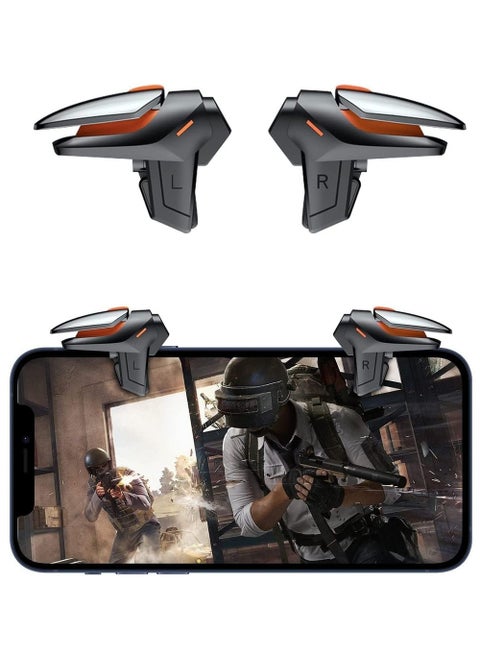 1 Pair Mobile Trigger Game Controller Trigger Mobile Game Accessories High Sensitivity Mobile Game Controller For Pubg Fortnite Call Of Duty Mobile Game Pubg Triggers
