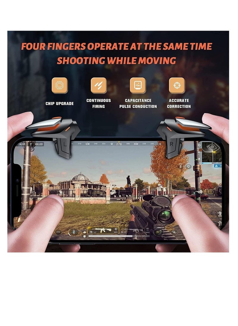 Generic - 1 Pair Mobile Trigger Game Controller Trigger Mobile Game Accessories High Sensitivity Mobile Game Controller For Pubg Fortnite Call Of Duty Mobile Game Pubg Triggers - Image 1
