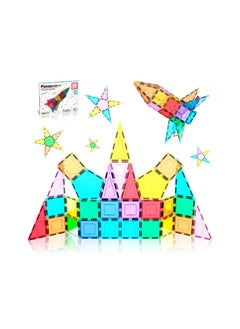 PicassoTiles PicassoTiles Rocket Themed Magnetic Building Block Set (32 Pieces)  - Image 4