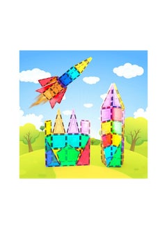 PicassoTiles PicassoTiles Rocket Themed Magnetic Building Block Set (32 Pieces)  - Image 5