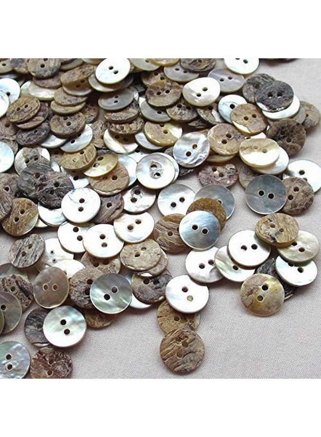 Chenkou Craft New Upick 11/13/15/23Mm 100Pcs Shell Buttons Sewing Craft Buttons 2 Holes (23Mm) - Image 4
