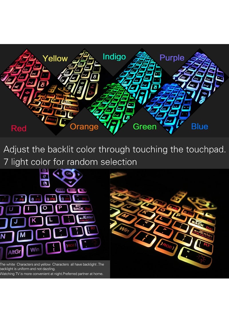 Q9 2.4G RF Wireless Mouse Combo Handheld Remote Control Keyboard With Touchpad - English - Image 2