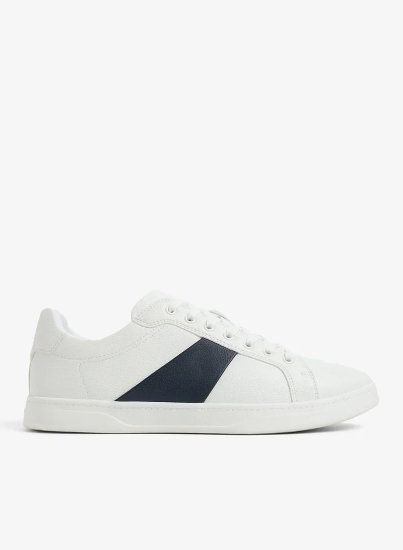 الدو The Aldo Ozzya white and navy low-top sneaker