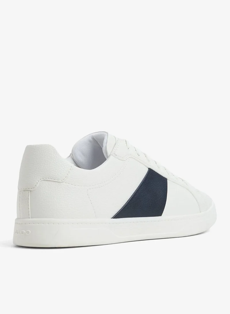 الدو The Aldo Ozzya white and navy low-top sneaker
