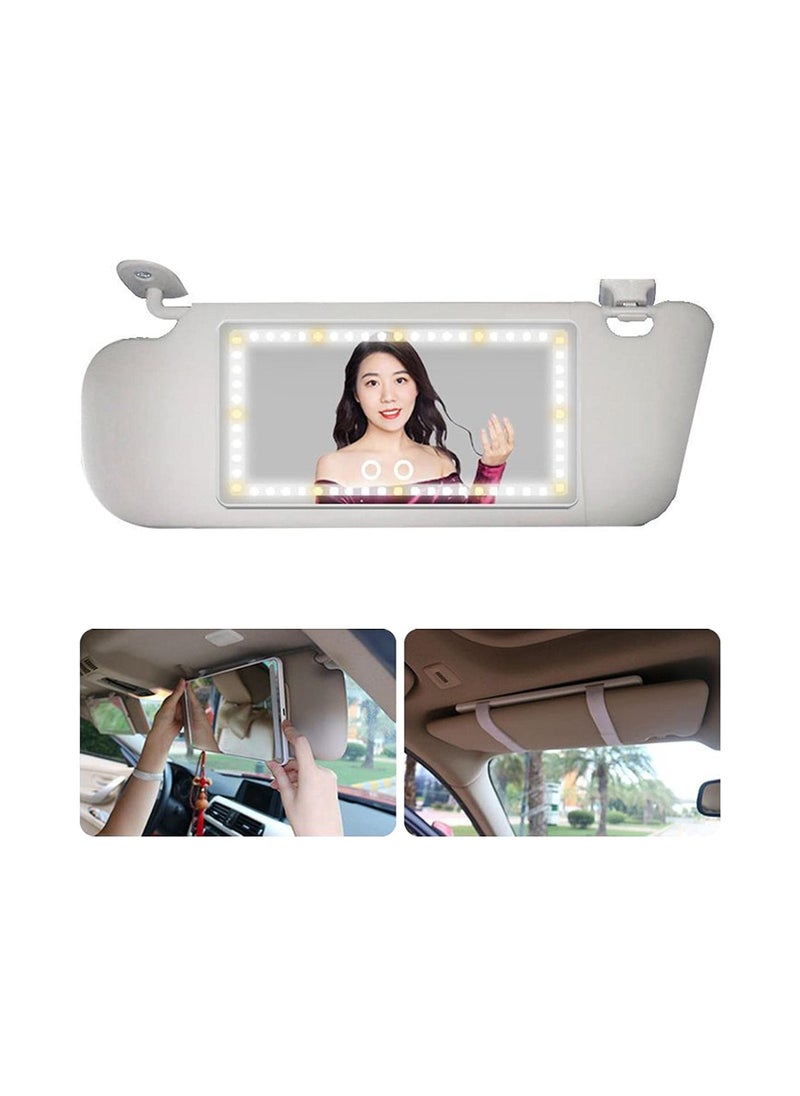Generic - Car Sun Visor Mirror with LED-Rechargeable Touch Screen LED - Image 1