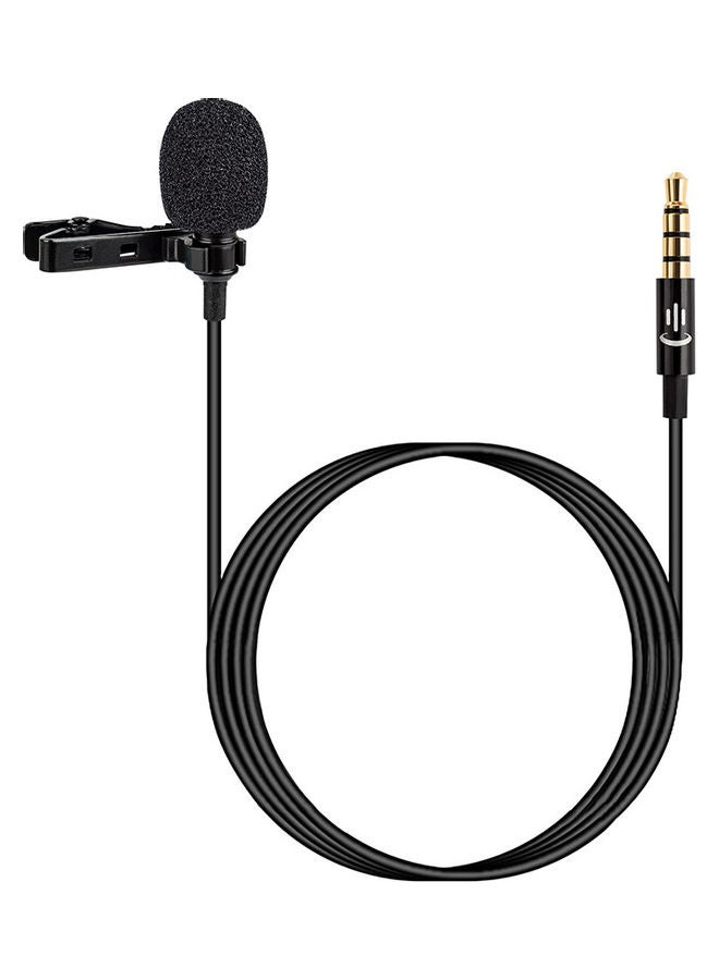 ميكروفون بخاصية إلغاء الضوضاء مقاس 3.5 مم أسود - Image 1
