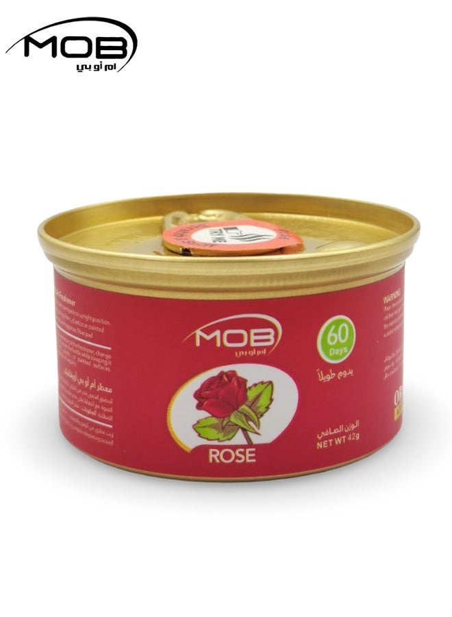 MOB  Rose Air Freshener – Long-Lasting Freshness, 60 Days, Leak-Proof, Ideal for Car, Home, and Office Use, Compact, Travel-Friendly - Image 1
