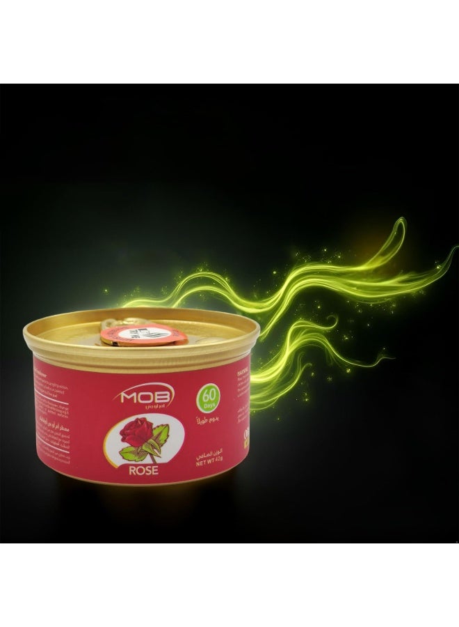 MOB  Rose Air Freshener – Long-Lasting Freshness, 60 Days, Leak-Proof, Ideal for Car, Home, and Office Use, Compact, Travel-Friendly - Image 3