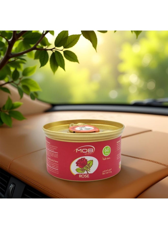 MOB  Rose Air Freshener – Long-Lasting Freshness, 60 Days, Leak-Proof, Ideal for Car, Home, and Office Use, Compact, Travel-Friendly - Image 4