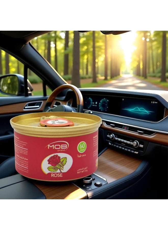 MOB  Rose Air Freshener – Long-Lasting Freshness, 60 Days, Leak-Proof, Ideal for Car, Home, and Office Use, Compact, Travel-Friendly - Image 5