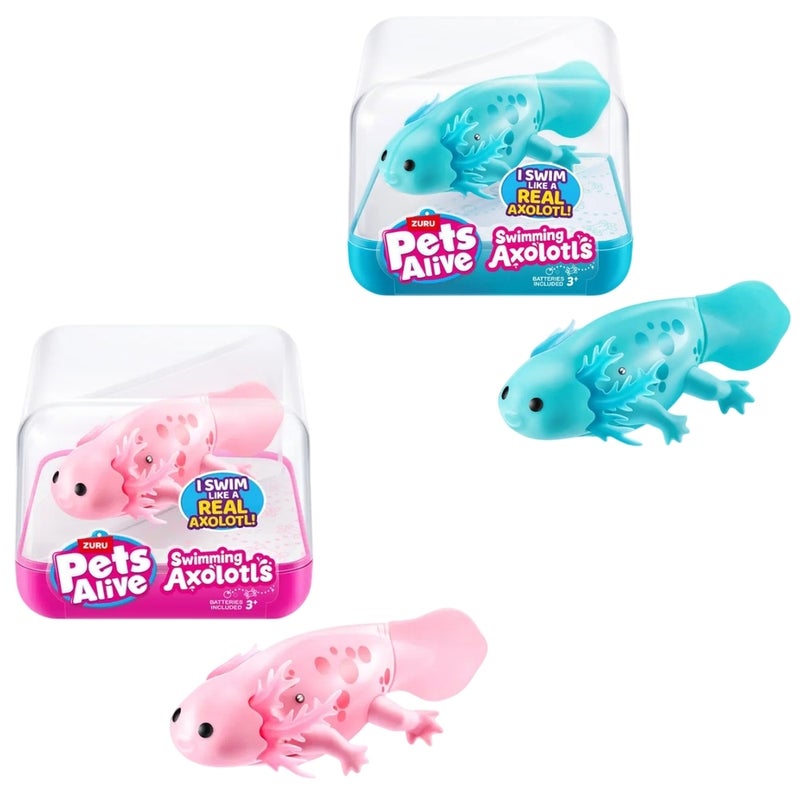 Zuru - Pets Alive Swimming Axolotls 2 Colors (Only One will Sent) - 9556 - Image 1