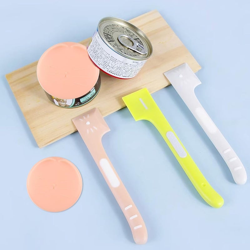 HOYDATE Pet Food Can Rubber Covers with 3Pcs Pet Wet Food Spoons Pet Food Mixing Spoons Dog Food Can Covers Lids for Pet Cat Dog Feeding Can and Wet Food Storage - Image 5