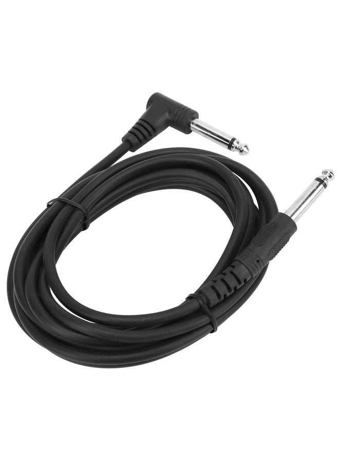 Thoraya 6.35mm Guitar Audio Cable Right Angle Connector Amplifier Wire 3 Meters/10in Length  - Image 2