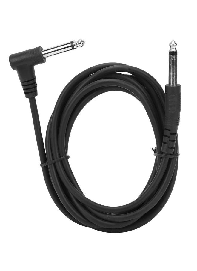 Thoraya 6.35mm Guitar Audio Cable Right Angle Connector Amplifier Wire 3 Meters/10in Length  - Image 1
