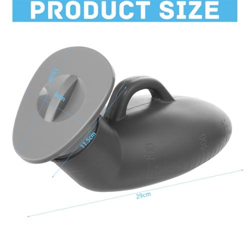 ILSSLI Urinal Bottle Urinals for Men 800ML Plastic Pee Bottle Portable Male Urinals with Spill Proof Lid for Travel Emergency and Hospital - Image 5