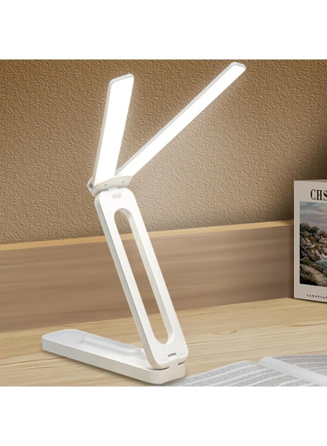 LED Cordless Desk Lamp, Foldable Desk Lamp with 3 Eye Adjustment Levels, USB Rechargeable Reading Lamp and Digital Lamp - Image 1