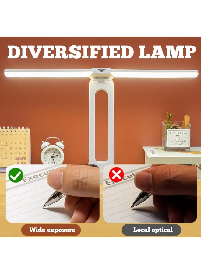 LED Cordless Desk Lamp, Foldable Desk Lamp with 3 Eye Adjustment Levels, USB Rechargeable Reading Lamp and Digital Lamp - Image 4