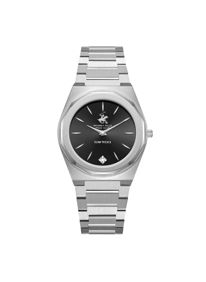 بيفرلي هيلز بولو كلوب BEVERLY HILLS POLO CLUB BP3668X.350 Men's Analog Display Watch & Metal Strap Silver