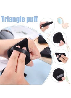 TWIREY Pizza Puff Triangle Powder Puff Soft Powder Sponge Foundation Powder Sponge Triangle Sponges With Strap (Multicolour) (Traingle) 2 Pcs  - Image 4