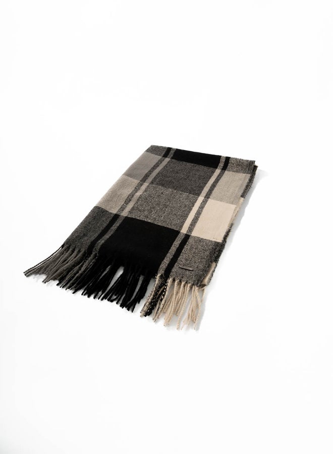 Dalydress Men Scarf Black/Grey - Image 1
