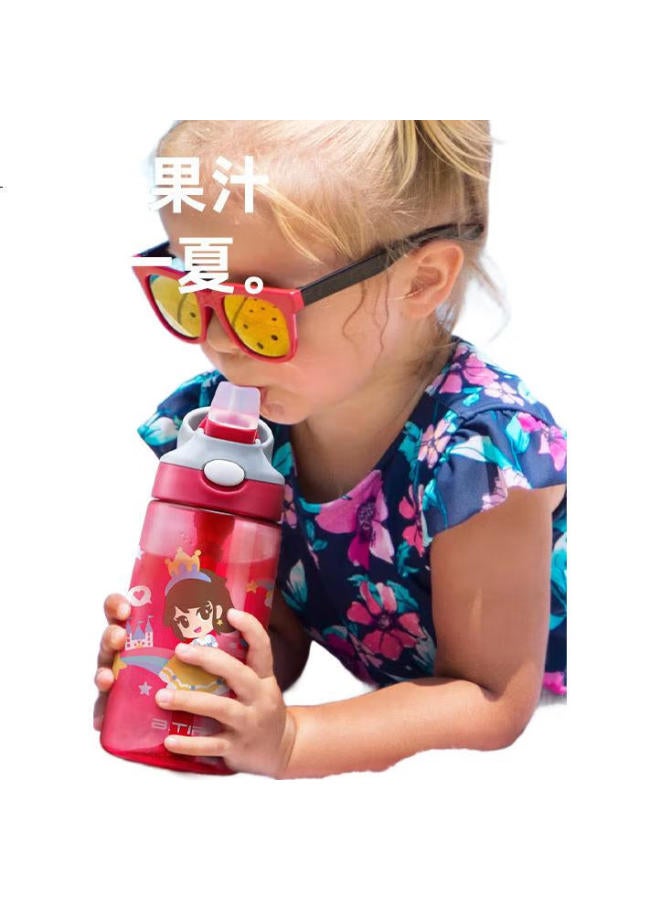 Btif Children'S Water Bottle, Portable, Sports-Resistant, Cute Straw Cup, For Boys And Girls, Students' School-Specific Cup, Large Capacity Water Bottle - Image 3