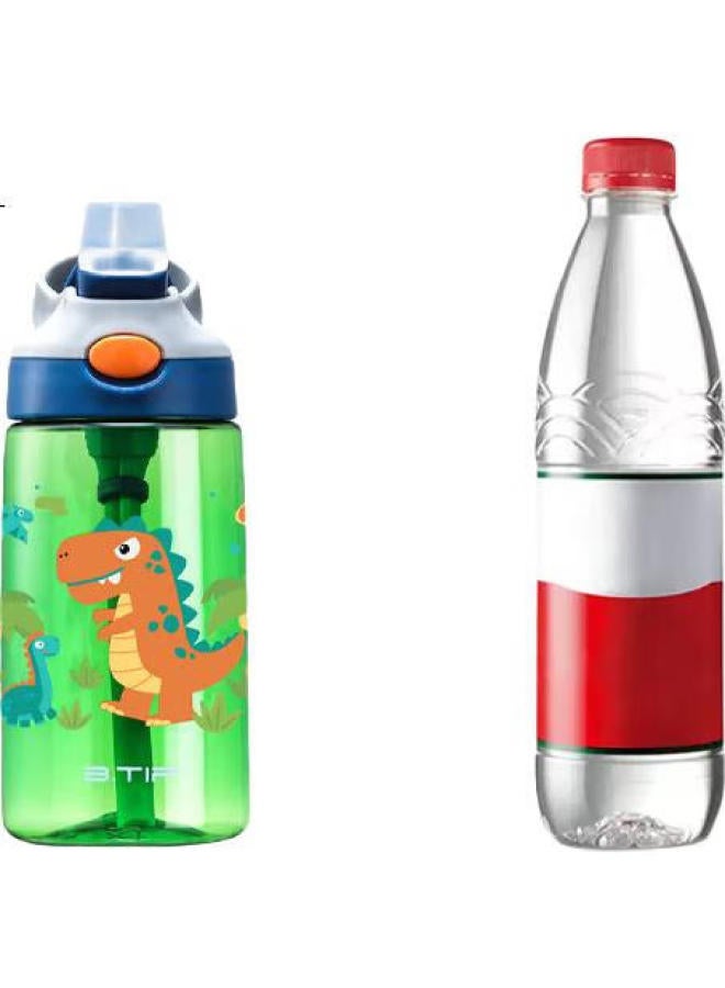 Btif Children'S Water Bottle, Portable, Sports-Resistant, Cute Straw Cup, For Boys And Girls, Students' School-Specific Cup, Large Capacity Water Bottle - Image 1
