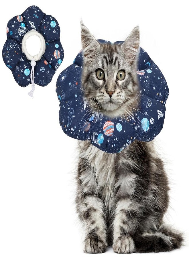 ComSaf Cat Cone Collar Soft, Protective Adjustable Cat Cones to Stop Licking After Surgery, Comfortable Lightweight Elizabethan Collar for Kitten Prevent from Licking Wounds, Not Block Vision - Image 1
