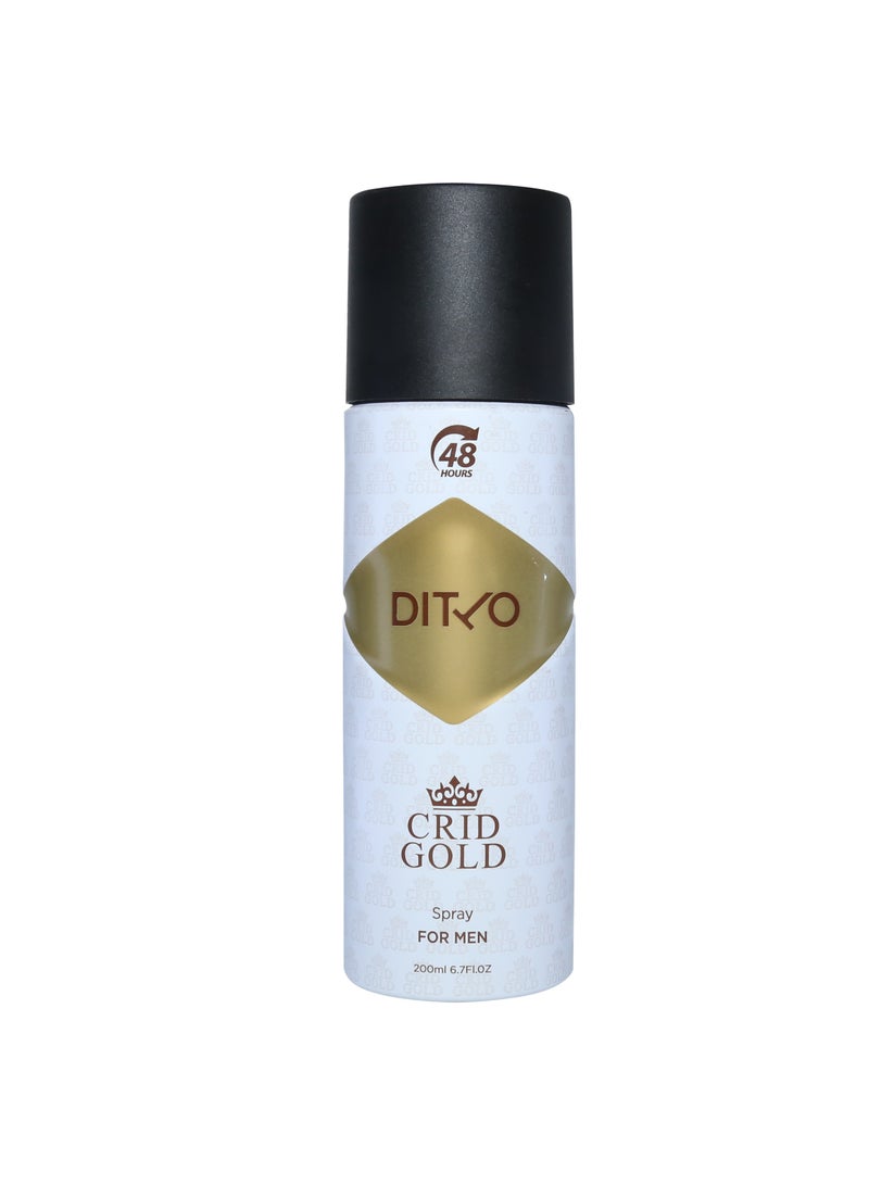 Crid Gold Body Spray For Men 200ml