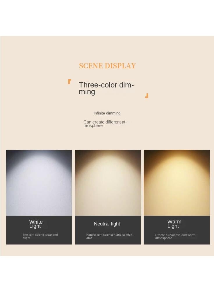general Led Minimalist  Aluminum Creative Night Light Restaurant Table Light Bedside Atmosphere Light - Image 3