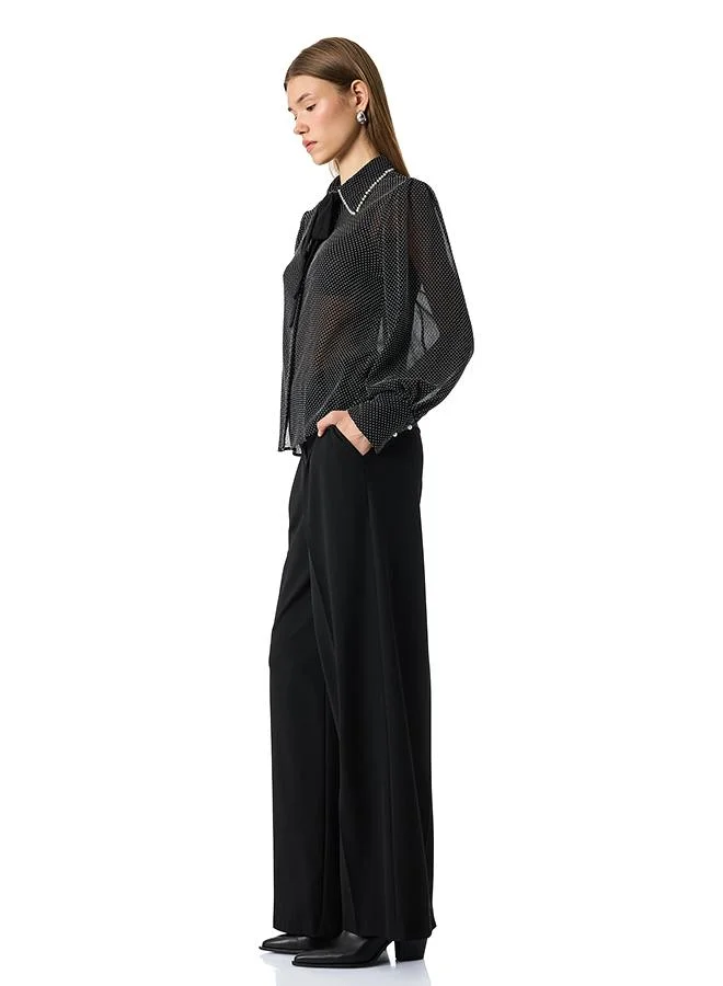 Koton  Polka Dot Chiffon Shirt for Women | Best Price UAE