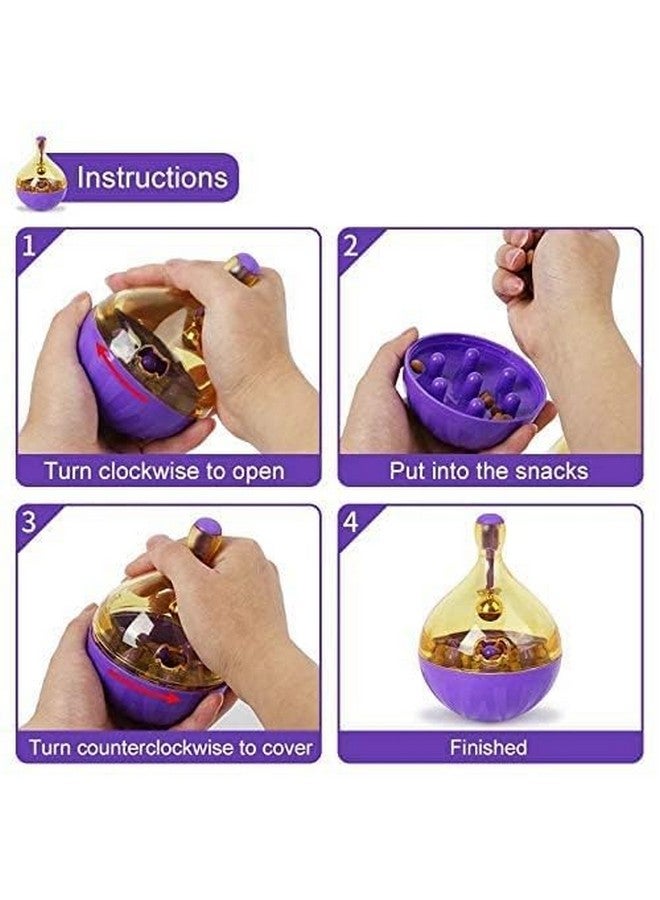 كرة التغذية البطيئة وموزع المكافآت التفاعلية من شركة Shaking Q Pet لتسلية الحيوانات الأليفة وصحتها (متعددة الألوان) - Image 5