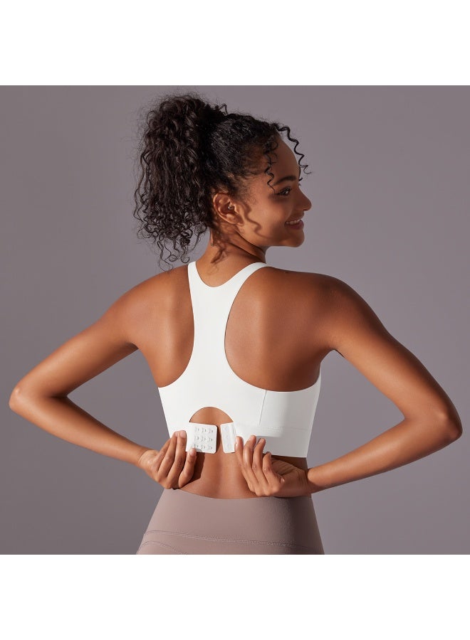 كوينج One-piece Sports Bra Non-marking Back on Yoga Tank Top Shockproof Underwear Running Fitness Training Breathable Gym Vest - Image 5