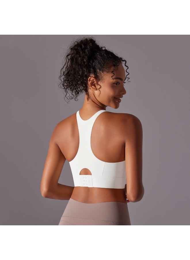 كوينج One-piece Sports Bra Non-marking Back on Yoga Tank Top Shockproof Underwear Running Fitness Training Breathable Gym Vest - Image 4