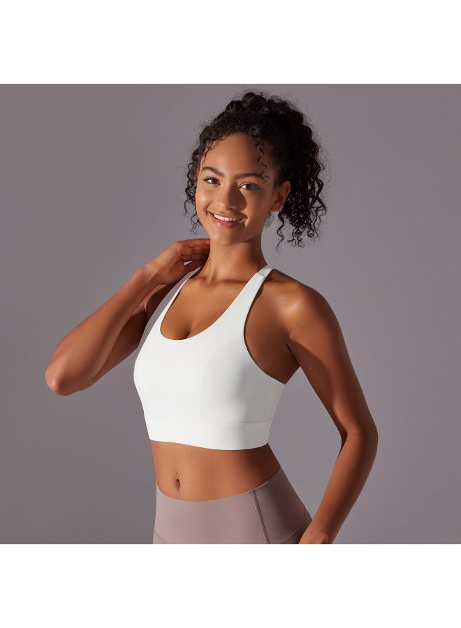 كوينج One-piece Sports Bra Non-marking Back on Yoga Tank Top Shockproof Underwear Running Fitness Training Breathable Gym Vest - Image 3