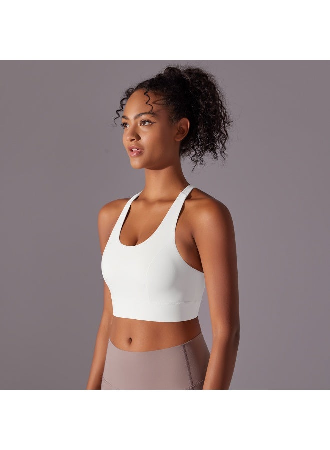 كوينج One-piece Sports Bra Non-marking Back on Yoga Tank Top Shockproof Underwear Running Fitness Training Breathable Gym Vest - Image 2