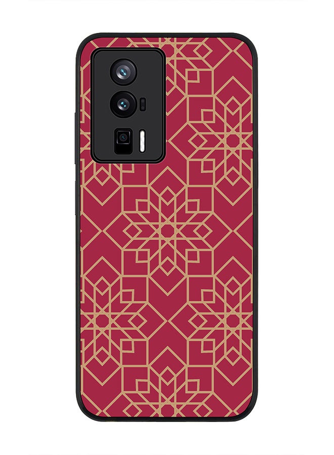 Stylizedd Rugged Black edge case for Xiaomi Poco F5 Pro 5G / Xiaomi Redmi K60 / Xiaomi Redmi K60 Pro Slim fit Soft Case Flexible Rubber Edges Anti Drop TPU Gel Thin Cover - Ottoman Art - Image 1