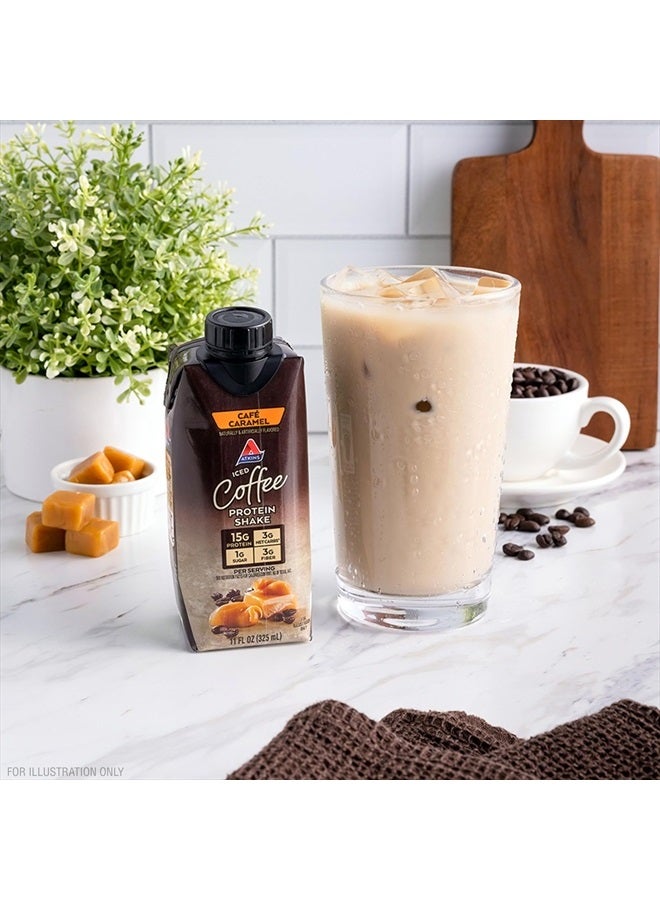 Atkins Café Caramel Iced Coffee Protein Shake, 15g Protein, Low Glycemic, 3g Net Carb, 1g Sugar, Keto Friendly - Image 4