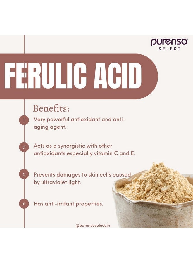 PURENSO Select Ferulic Acid Powder 10G - Image 3