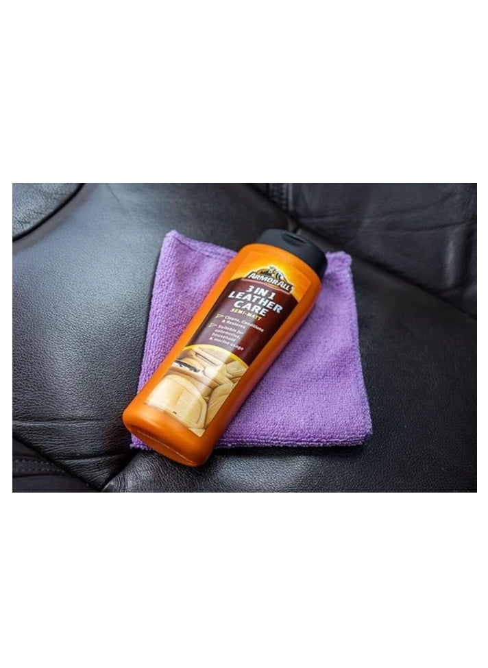 ARMOR ALL 3 In 1 Leather Care Semi-Matt - Orange 250 ml  - Image 2