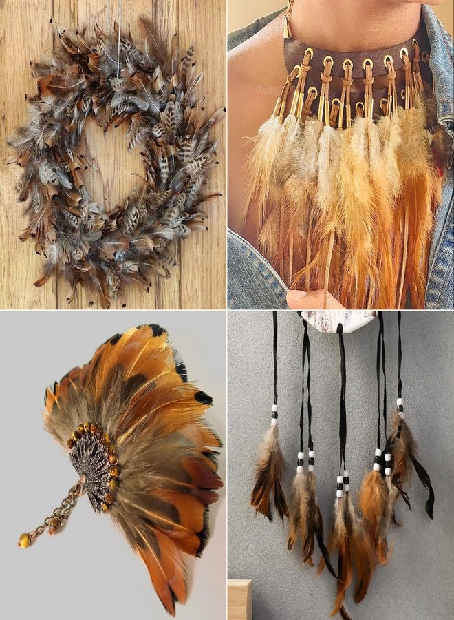 THARAHT 120pcs Natural Feathers Small 4 Styles Bulk for DIY Crafts Hat Wedding Home Party Decoration Feathers - Image 5